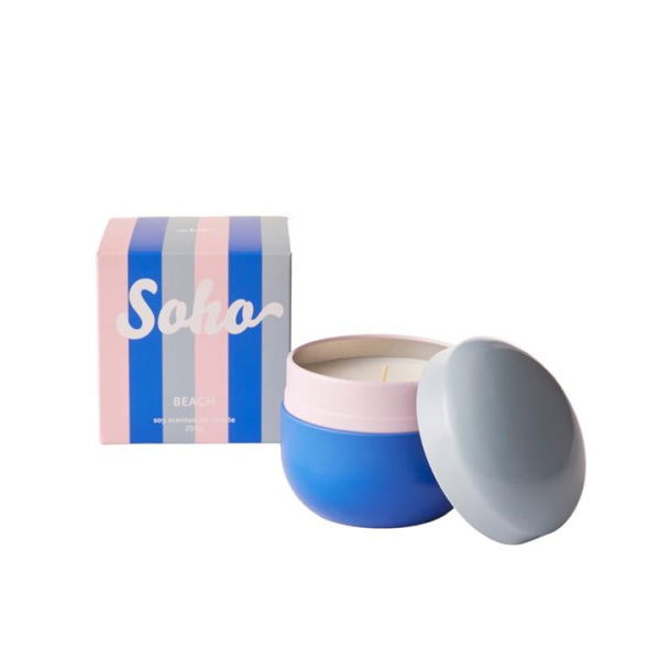 Adairs Blue Candle Soho Beach Candle 250g