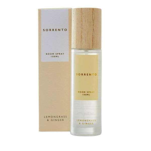 Adairs Natural Room Spray Sorrento Lemongrass & Ginger Room Spray 100ml Natural
