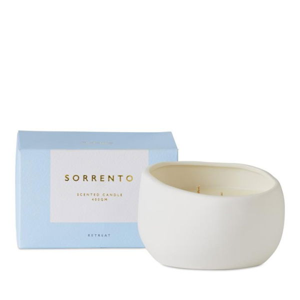 Adairs White 400g Sorrento Retreat Candle