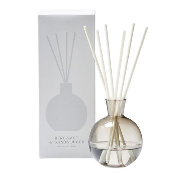 Adairs Bergamot & Sandalwood Grey Sphere Diffuser 220ml