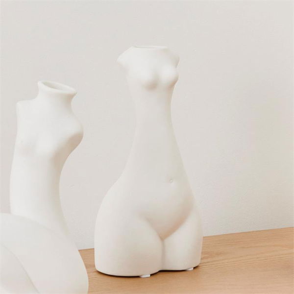 Adairs Standing Body White Vase (White Vase)