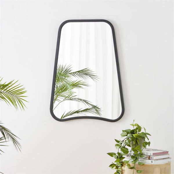 Adairs Studio Black Curve Mirror (Black Mirror)