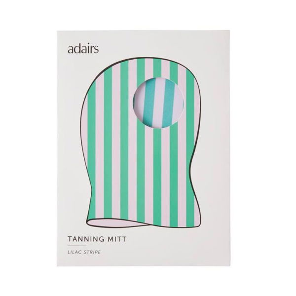 Adairs Green Tanning Lilac Stripe Mitt