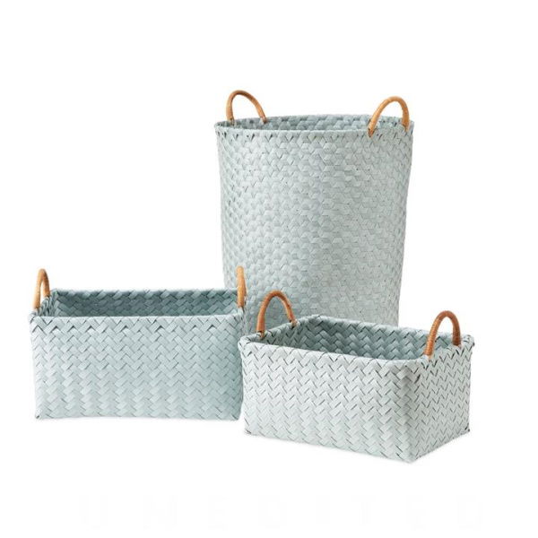 Adairs Blue Laundry Basket Tilda