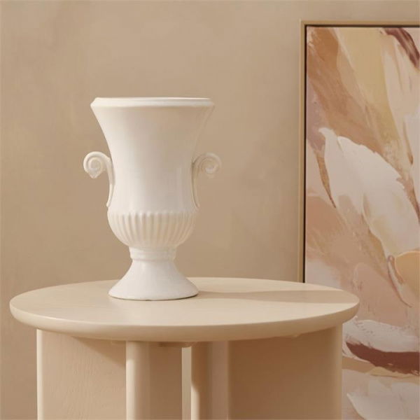 Adairs Toulouse White Small Urn (White Urn)