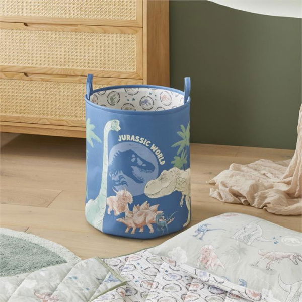 Adairs Blue Basket Universal Jurassic World Printed