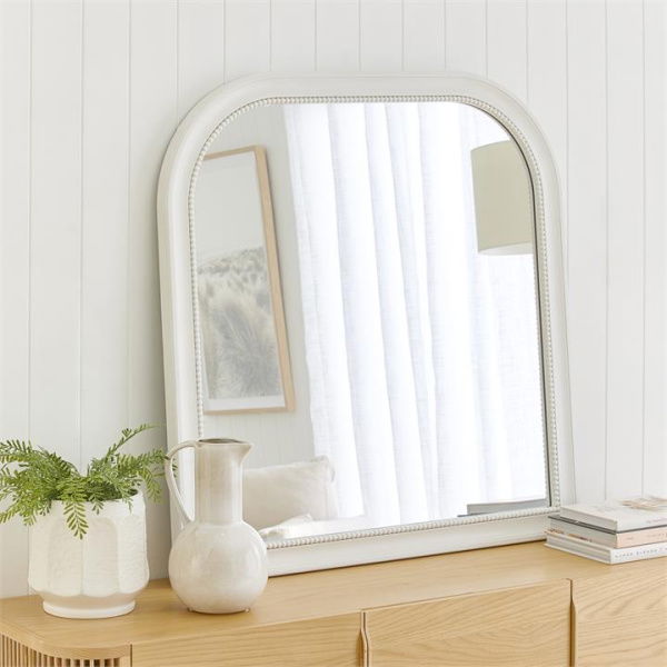 Adairs Venezia Ivory Arch Mirror - White (White Mirror)