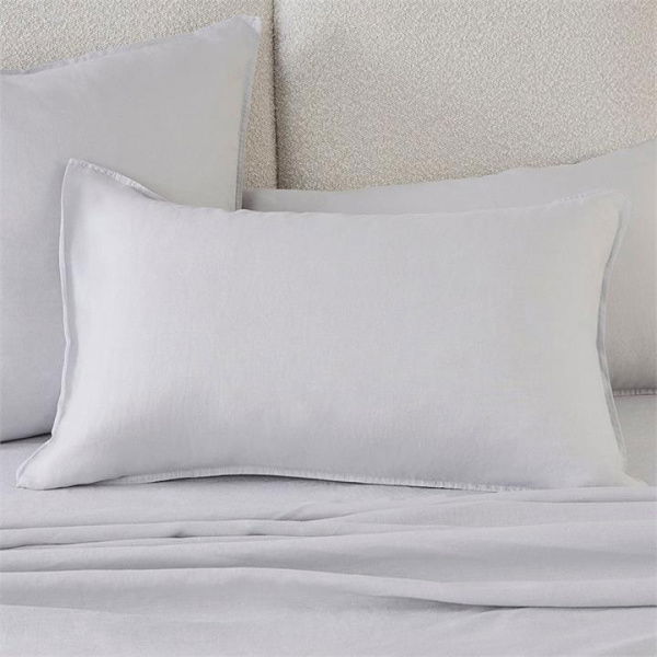 Adairs Vintage Washed Linen Glacier Pillowcases - Blue (Blue King Pillowcase Pair)