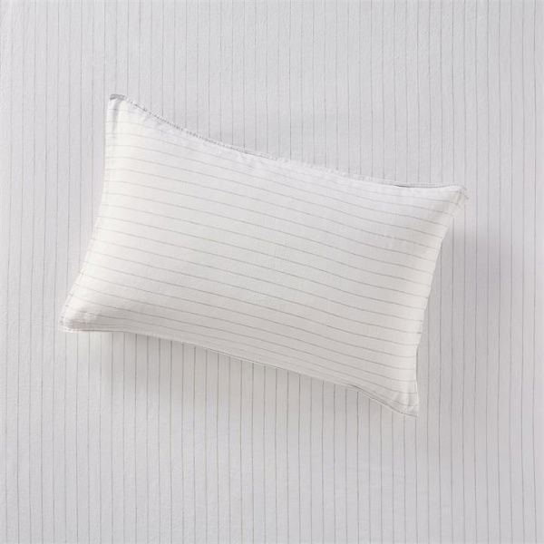 Adairs Vintage Washed Linen Linen Stripe Pillowcases - Natural (Natural Queen Pillowcase Pair)