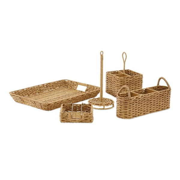 Adairs Natural Willow Table Utensils Bottle Holder