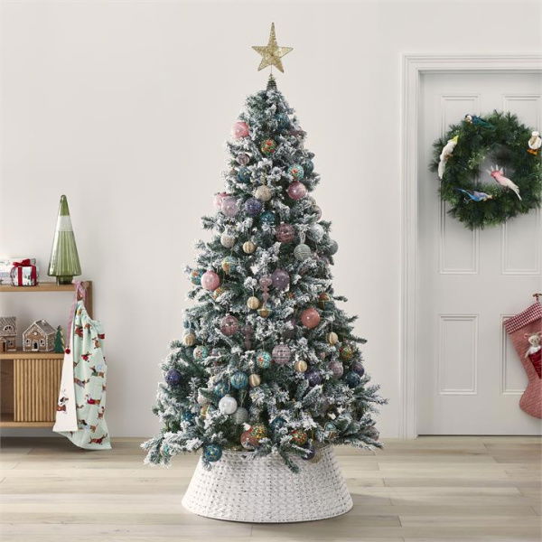 Adairs White Green Winter White & Green Christmas Tree