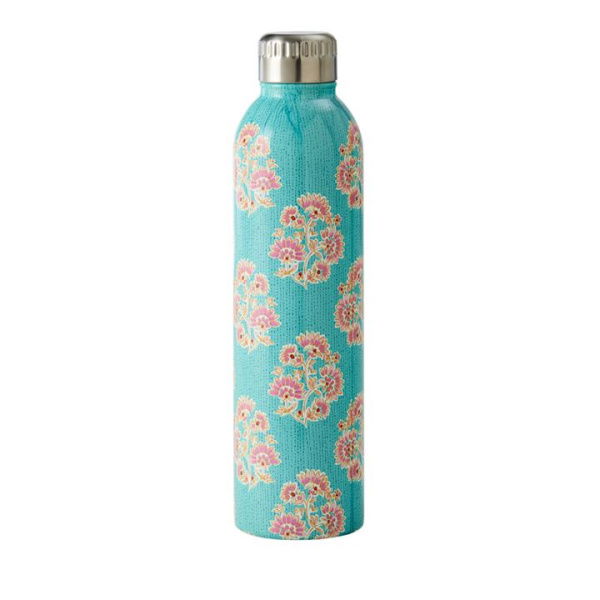 Adairs Multi Woodblock Blue Drink Bottle