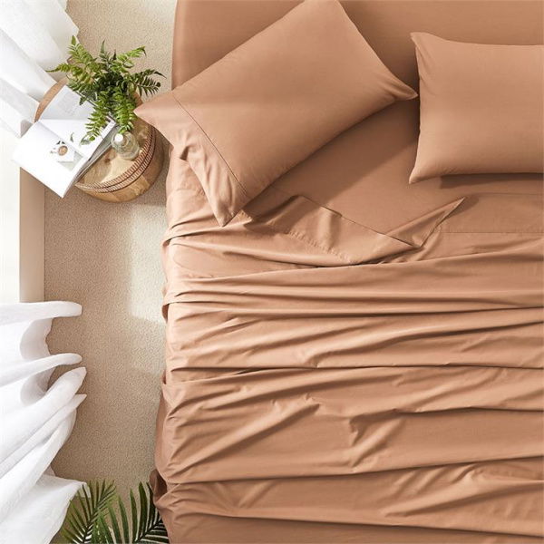 Adairs Worlds Softest Cotton Clay Sheet Set (Clay King Single)