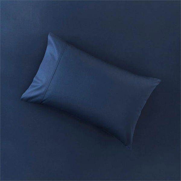 Adairs Worlds Softest Cotton Navy Pillowcases - Blue (Blue European Pillowcase Each)