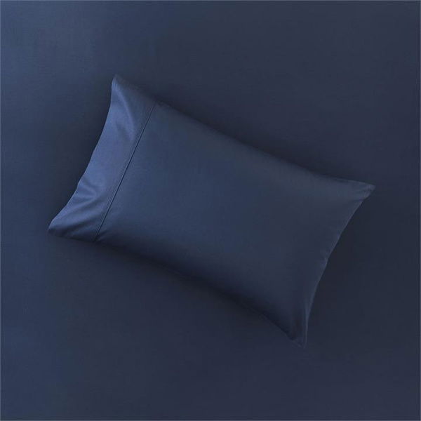 Adairs Worlds Softest Cotton Navy Pillowcases - Blue (Blue Queen Pillowcase Each)