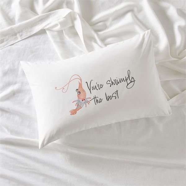 Adairs White Pillowcase Youre Shrimply the Best Text