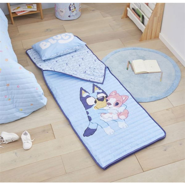 BBC Bluey & Friends Blue Sleeping Bag By Adairs (Blue Sleeping Bag)
