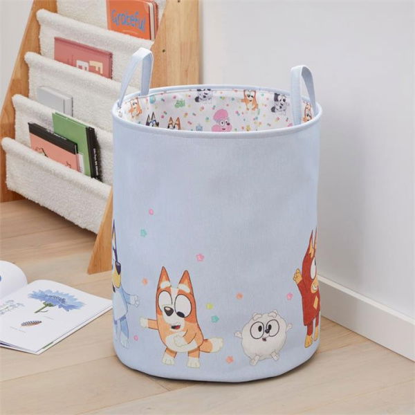 BBC Bluey & Friends Printed Basket - Blue By Adairs (Blue Basket)