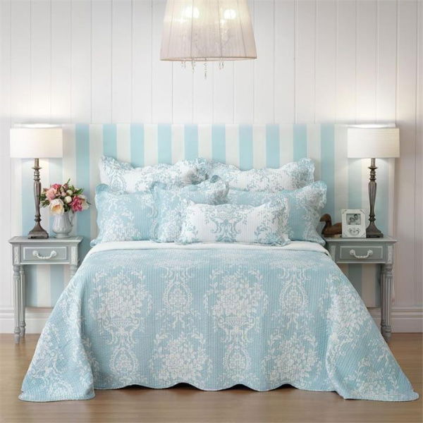 Adairs Blue Florence Bianca European Pillowcase Each