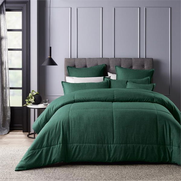 Adairs Green Bianca Maynard Single/Double Comforter Set Separates