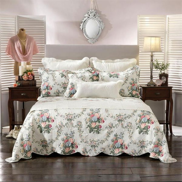 Bianca Rosedale Bedspread Queen Multi Bedspread - White By Adairs (White Queen)