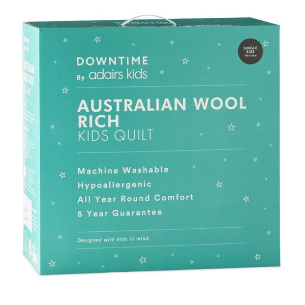 Downtime Kids Australian Wool Rich Quilt By Adairs (Queen)