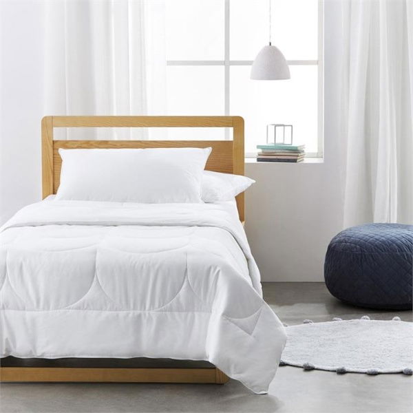 Downtime White Kids Bamboo Rich Double Quilt By Adairs