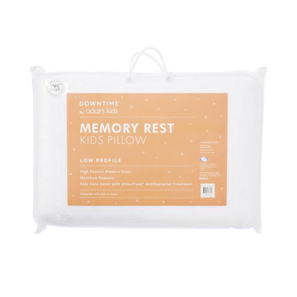 Adairs Low Profile Kids Memory Rest Low Profile Pillow