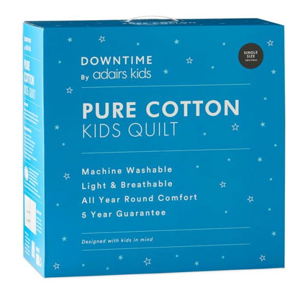 Downtime Kids Pure Cotton Quilt By Adairs (Queen)