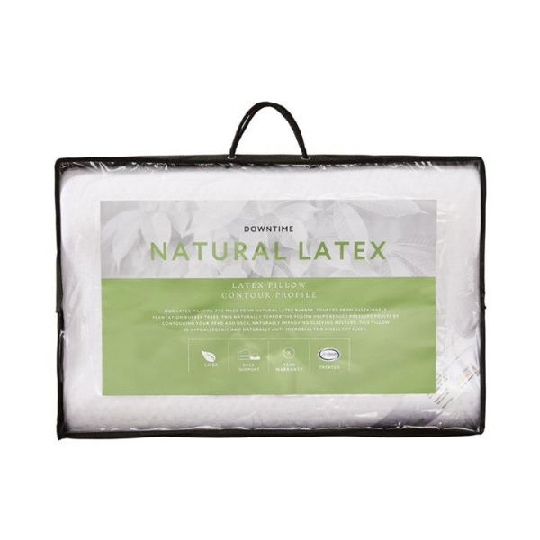 Adairs White Natural Latex Contour Pillow