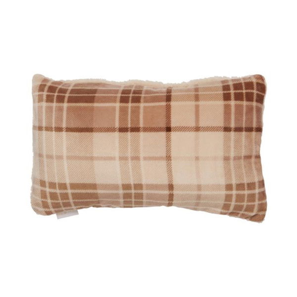 Adairs Pink Pillow Fetch Maisy Biscuit & Spice Check Pet