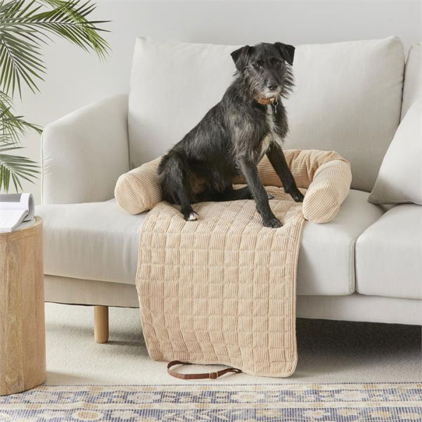 Fetch Maisy Biscuit Corduroy Fold - Natural By Adairs (Natural Pet Bed)