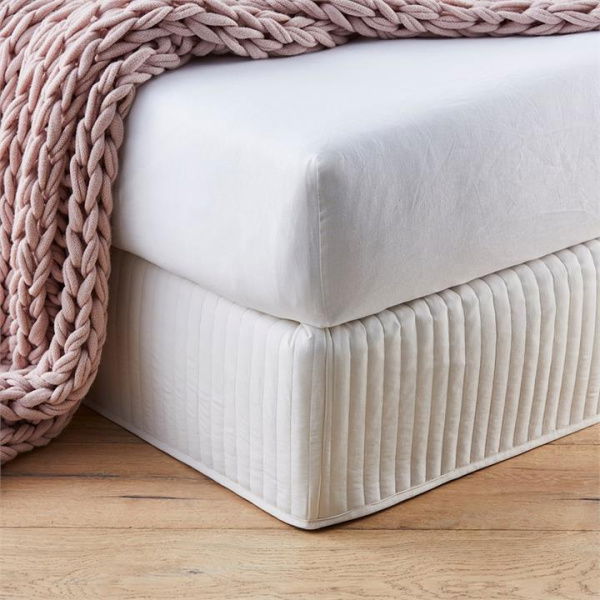 Fresh by Home Republic Fresh Sand Quilted Valance - Natural By Adairs (Natural Super King)