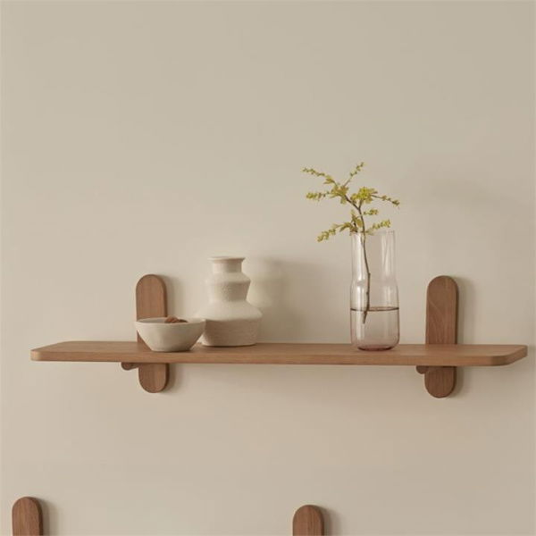 Mark Tuckey Boston Oak Wall Shelf - Natural By Adairs (Natural Wall Shelf)