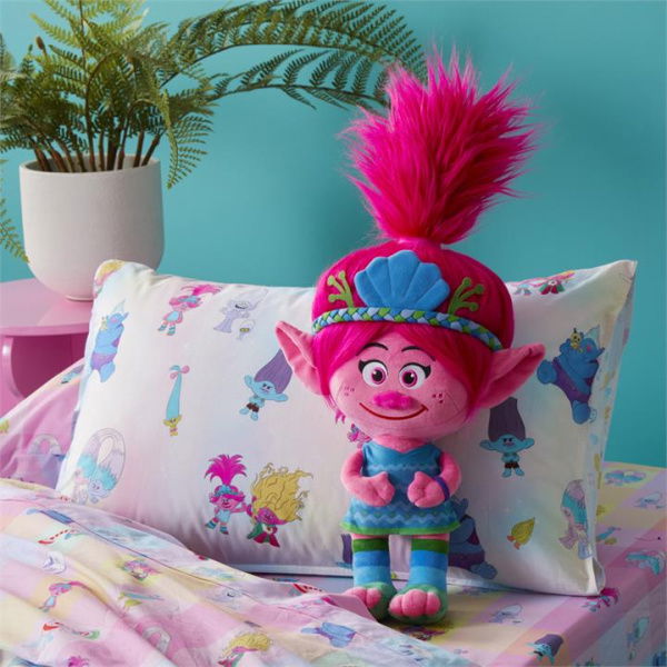 Adairs Pink Cushion Universal Trolls Poppy