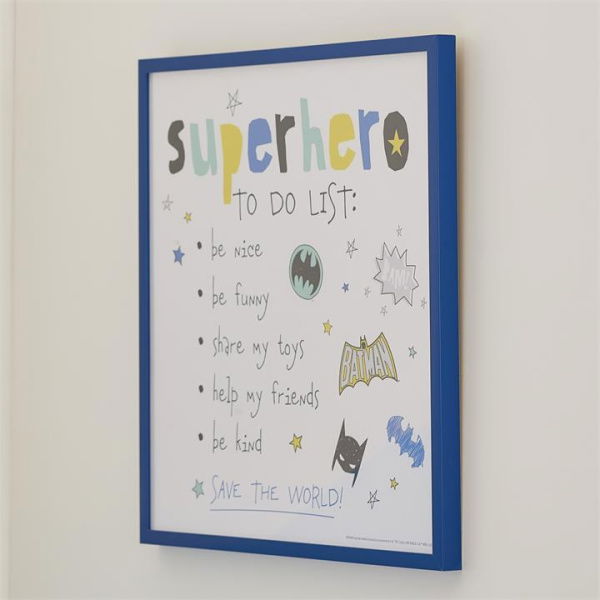 Adairs Blue Cushion Warner Bros Batman Superhero in Training Wall Art