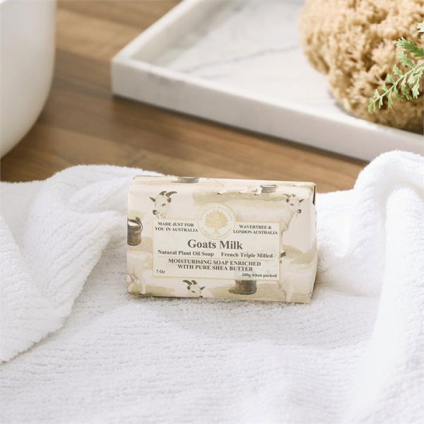 Adairs White Soap Wavertree & London Soap Bar Range 200g Goatmilk