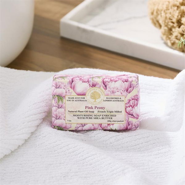 Adairs Pink Soap Wavertree & London Soap Bar Range Peony 200g