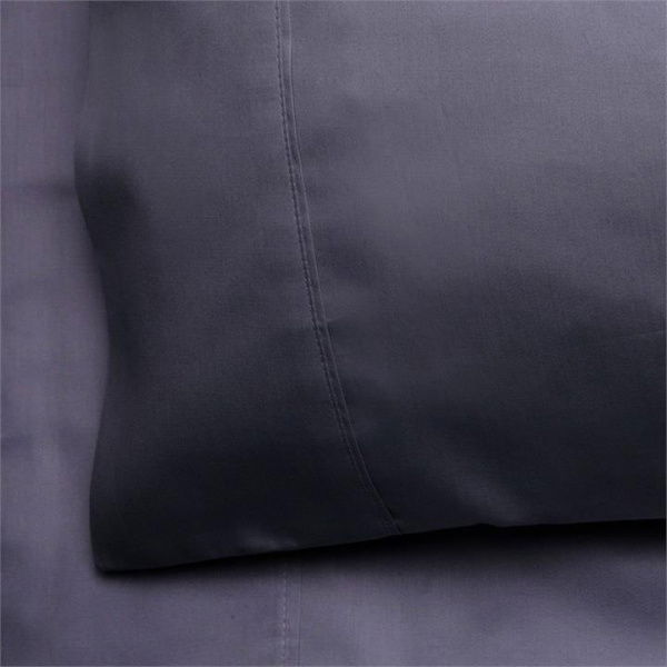 Adairs Black Queen Pillowcase Each Worlds Softest Cotton Sheets 500TC Pima India Ink Pillowcase