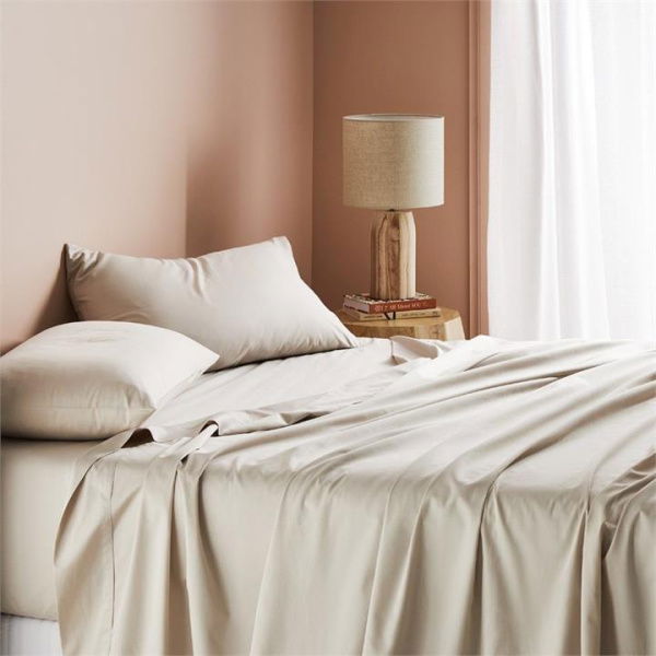 Worlds Softest Cotton Natural King Sheets 500TC Pima Sand Sheet Separates