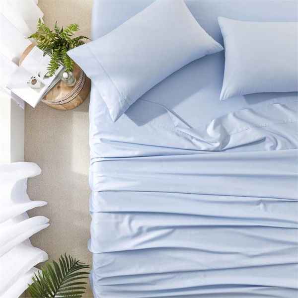 Adairs Blue Worlds Softest Cotton Sea Double Sheet Set