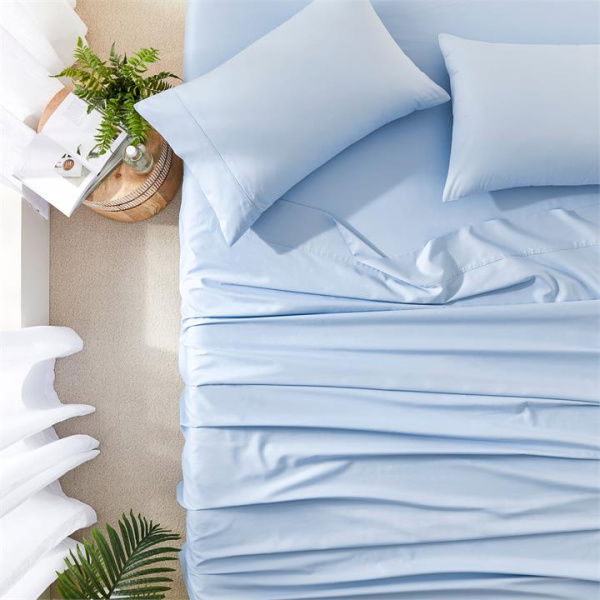 Worlds Softest Cotton Sheets Worlds Softest Cotton Sea Blue Sheet Set By Adairs (Blue Queen)