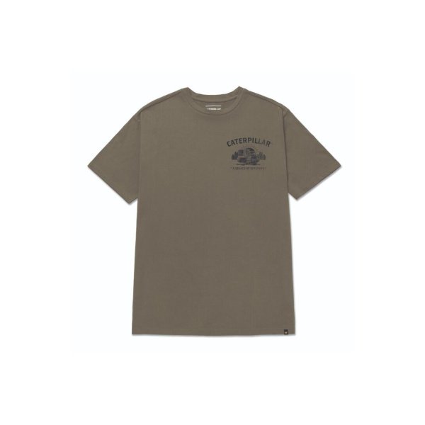 Caterpillar Historic Tradition Graphic Tee 7 Mens Dusty Olive