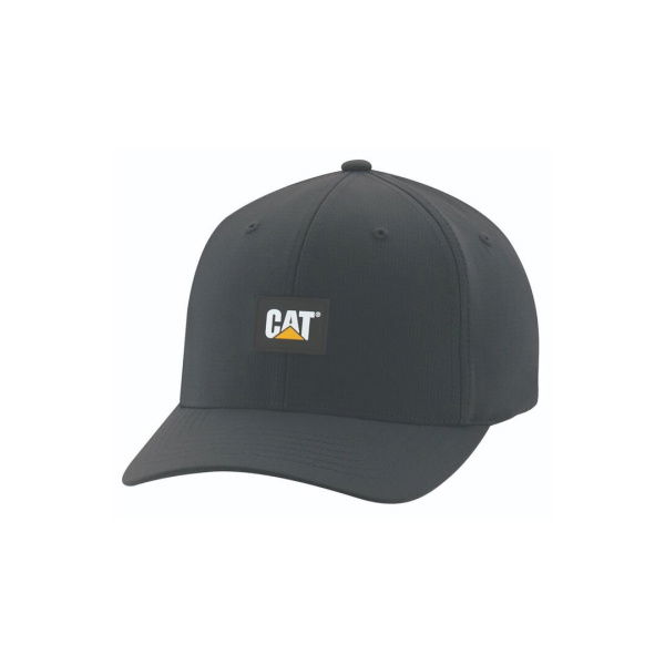 Caterpillar Label Ripstop Cap Unisex Black