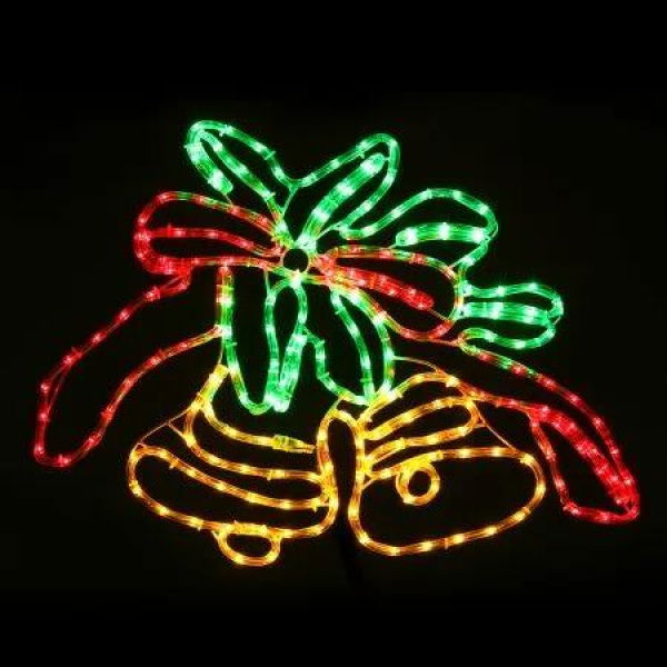 0.76M Christmas Lights 216 LED Bell Motif Light Decorations Jingle Jollys