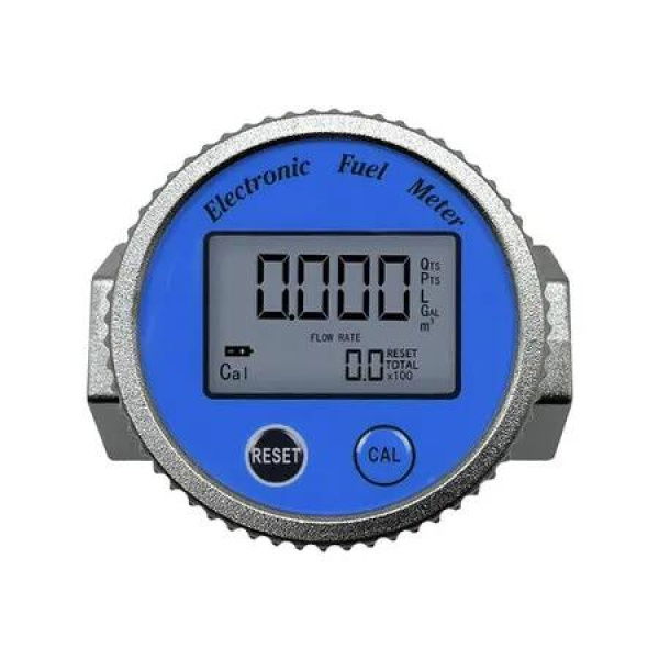 1 inch Digital Turbines Flow Meter With Large Flow Digital Display IPX7 Waterproof Flowmeter Oil Fuel Flowmeter