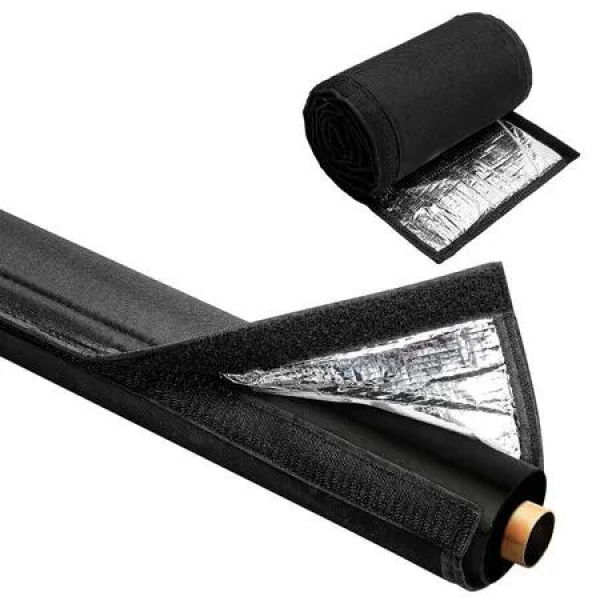 1 Pack 72x10.2in Black 3 Layer Hvac Copper Pipe Insulation Cover Air Conditioning Pipe Protective Cover High Temperature Resistant