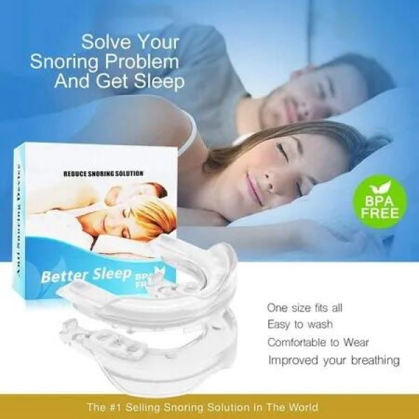 1 pack Anti-Snoring Mouthpiece: Snore Stopper for Men and Women