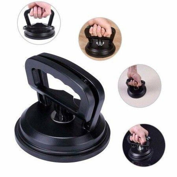 1 PCS Black Aluminum Suction Cup Dent Puller Car Dent Puller Handle Lifter Dent Remover For Car Dent Repair Heavy Duty Glass Lifting And Objects Moving