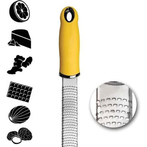 1 PCS Yellow Classic Series Citrus Zester Stainless Steel Grater